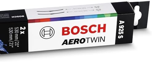 BOSCH 3397118925 AeroTwin Wiper Blades - Set of 2 (21"& 21") Side Lock 22mm