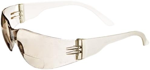 Gateway Safety 46MM20 StarLite MAG Safety Glasses, 2.0 Diopter Magnification, Clear In/Out Mirror Lens, Clear Temple, 5.6 x 1.7 inch