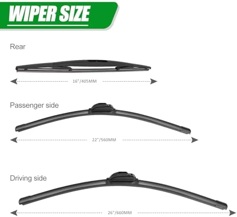 Windshield Wiper Blades compatible with 2005-2025 Honda Odyssey