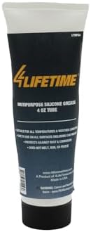 4LifetimeLines Multi-Purpose Silicone Grease – 4 oz Tube, Brake Caliper Grease, Brake Lubricant, All-Weather Lubricant for Auto, Home, Farm & Shop, Long-Lasting Versatility