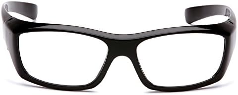 Pyramex Safety SB7910DRX Emerge Safety Glasses, Black Frame, Clear Lens