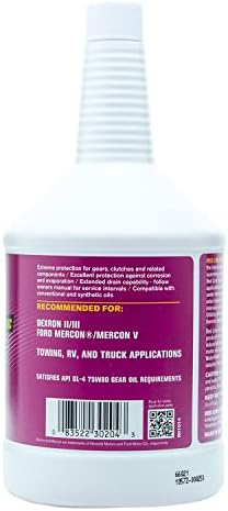 Red Line 30204 Synthetic High Temperature Automatic Transmission Fluid (ATF) - 1 Quart