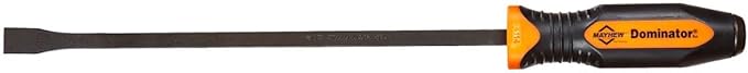 Mayhew Tools 14071OR Dominator Pro 3-Piece Pry Bar Set, 12", 17" & 25" Curved Pry Bars, Orange
