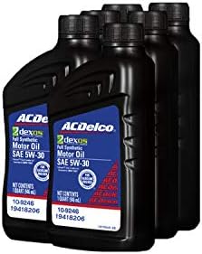ACDelco GM Original Equipment 19418206 dexos1™ GEN 2 Full Synthetic 5W-30 Motor Oil - 1 qt (Pack of 6)