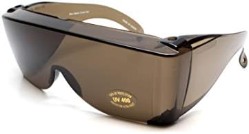 Calabria 3000 Fitover Safety Glasses with Uni-Lens – [Copper] Wrap Around Eye Protection | Anti-Fog Scratch Resistant | Protective Eyewear