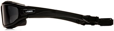 PYRAMEX I-Force Sporty Dual Pane Anti-Fog Goggle, Black Frame/Clear Anti-Fog Lens