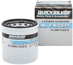 Quicksilver 8M0162832 Oil Filter for Select Mercury 9.9-30hp Outboards