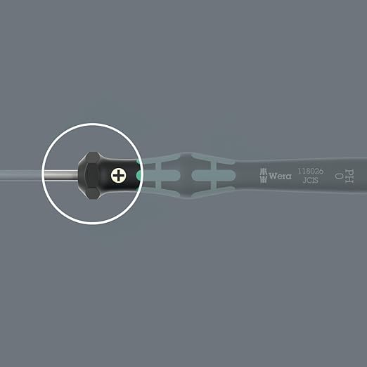 WERA 05118070001 2054 Screwdriver for Hexagon Socket Screws for Electronic Applications, 2.5 x 60 mm