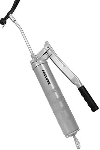 PROLUBE Standard Duty Lever Grease Gun | 6,000 PSI | 14-Ounce Capacity | 6-inch Steel Extension & Coupler (42502)