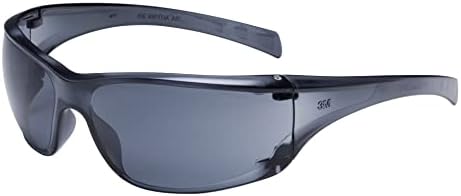 3M Safety Glasses, Virtua AP, Side Shields, Anti-Fog Anti-Scratch Gray Lens, Gray Frame