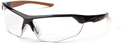 Carhartt-CHB1110DT Braswell Anti-Fog Safety Glasses Eye Protection, Black Frame, Clear Lens