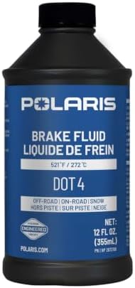 Polaris DOT 4 Brake Fluid, 12 Oz, for Snowmobiles, UTV SxS - Part 2872189
