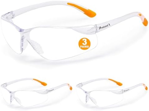 ProtectX Safety Glasses for Men & Women, Safety Sunglasses
