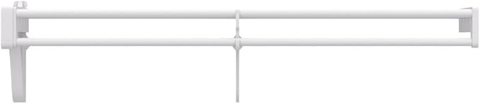 EZ Shelf Expandable Laundry Room Shelving Kit, Wall Mount, White