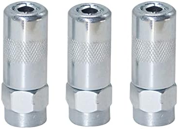 6 PCS Grease Gun Nozzle tip, Grease Nozzle Metal Replacement Grease tip Nozzle Fitting Nipple Grease Gun Lubrication Accessories, Steel Copper Grease Gun