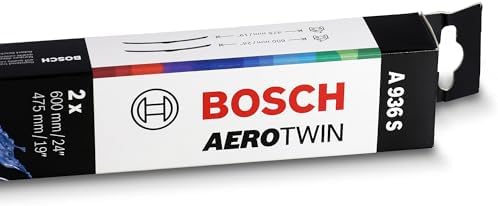 BOSCH 3397118936 AeroTwin Wiper Blade - Set of 2 (24" & 19") Side Lock 22mm
