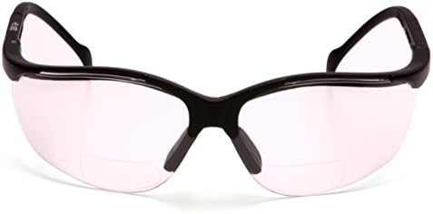 Pyramex Venture II Bifocal Readers Safety Glasses Protective Eyewear, 2.5 Diopters, Amber