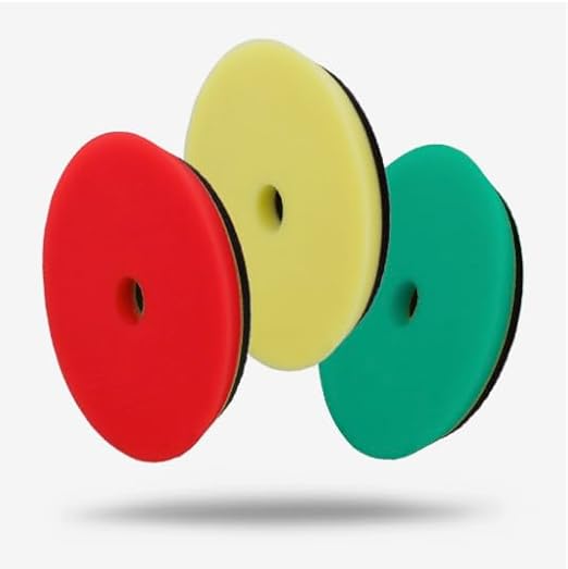 Maxshine 6" Universal Foam Pad for Cutting Polishing, Finishing – Low Profile Hook & Loop Pad with Rubber Backing – Compatible with Long Throw DA Polishers – EVA Foam for Heat & Pressure Absorption