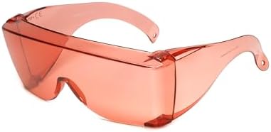 Calabria 3000 FL-41 Fitover Safety Glasses, Anti-Fog, Pink Lens