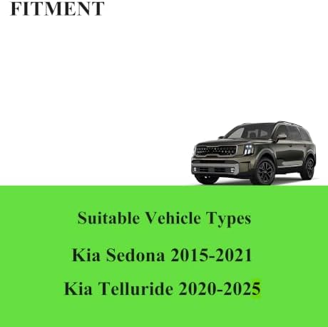 3 Wipers Fit for Kia Telluride 2020-2025/Sedona 2015-2021(Set of 3)