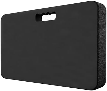 Gardzen Extra Thick Kneeling Pad for Gardening and Work, 1.5 Inch Soft NBR Foam Knee Cushion for Bathing Baby, Large Kneeler Mat for Yoga Exercise, 18x11 Inch, Black