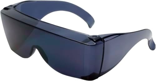 Calabria 3000 Fitover Safety Glasses with Uni-Lens – [Smoke] Wrap Around Eye Protection | Anti-Fog Scratch Resistant | Protective Eyewear