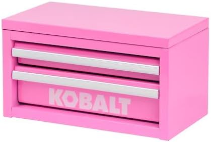 Mini 2-Drawer Bubble Gum Pink Steel Tool Box