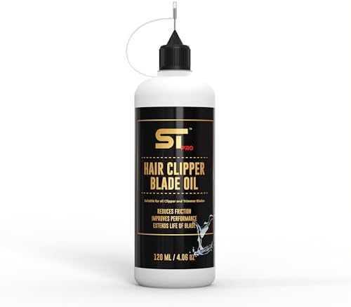 Supreme Trimmer Premium Hair Clipper Blade Lubricating Oil w/Needle Applicator | 120ML Anti-Rust Barber Clipper Oil for Blades, Hair Trimmer | STO120
