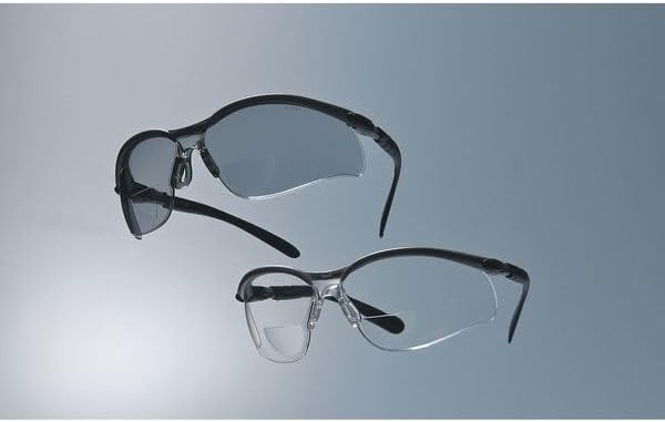 3M Safety Glasses, BX Readers, +2.0, Anti-Scratch Gray Lens, Silver Frame
