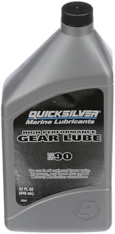 Quicksilver SAE 90 High Performance Gear Lube & Pump Kit, 32 oz