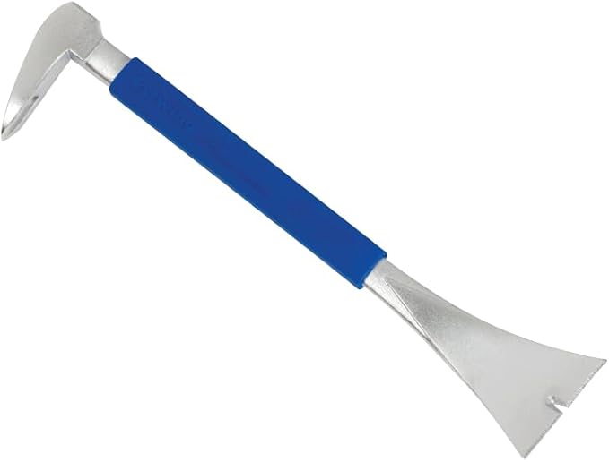 ESTWING Pro Claw Moulding Puller - 12" Pry Bar with Forged Steel Construction & No-Slip Cushion Grip - MP300G