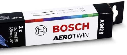 BOSCH 3397118942 AeroTwin Wiper Blades - Set of 2 (26"& 26") Side Lock 19mm