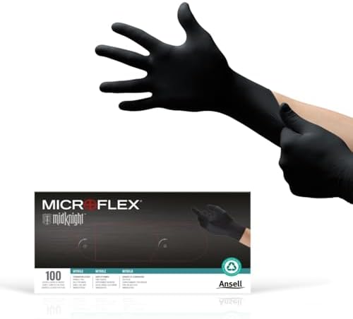 Ansell Microflex MK-296-XL MidKnight Disposable Nitrile Glove