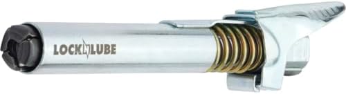 LockNLube Grease Gun Coupler XL - Universal Fit - Extra Reach for Recessed Grease Fittings