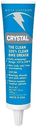 White Lightning Crystal Grease Bikes 100% Waterproof 3.5 oz Tube