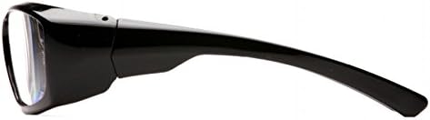Pyramex Emerge Full Reader Safety Glasses SB7910D20 (3 Pair) (+2.0 Lens, Black Frame/Clear Lens)