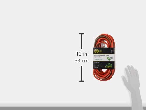 Power By GoGreen Go Green Power Inc. 16/3 50-Foot Outdoor Extension Cord - Heavy-Duty, Weatherproof, GG-13750