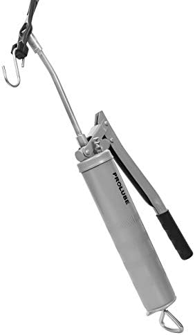 PROLUBE Standard Duty Lever Grease Gun | 6,000 PSI | 14-Ounce Capacity | 6-inch Steel Extension & Coupler (42502)