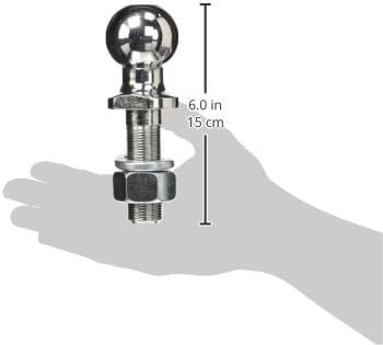 CURT 40020 Chrome Trailer Hitch Ball, 6,000 lbs, 2-Inch Diameter, 1 x 3-Inch Shank