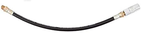 PROLUBE 12-inch Grease Gun Hose with 4-Jaw Coupler | 1/8” NPT Thread | For use with Hand Operated Grease Guns | 3,500 PSI Working Pressure (43650)