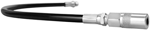 PROLUBE 18-inch Grease Gun Hose with 4-Jaw Coupler | 1/8” NPT Thread | for use with Hand Operated Grease Guns | 3,500 PSI Working Pressure (43651)