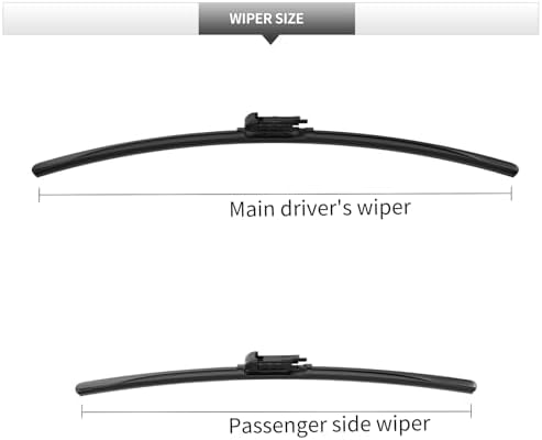2 Pcs Front Windshield Wiper Blades for Lincoln MKZ 2013-2020
