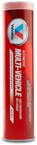 Multi-Purpose Lithium Grease – NLGI #2 – High-Temperature and Water-Resistant Grease for Wheel Bearings, Chassis, Suspension & Equipment – 1 Pack (14.1 oz Cartridge)