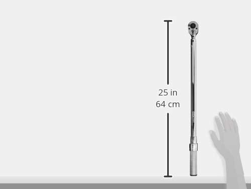 CDI 1/2 Inch Drive Adjustable Click Torque Wrench, Range 30-250 Ft Lbs / 47-332 Nm (2503MFRMH)