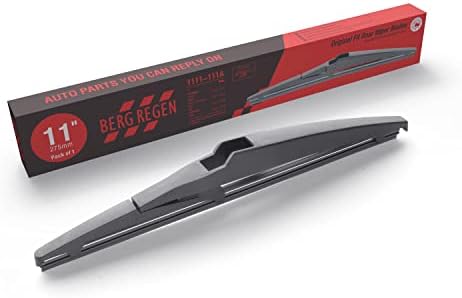 BERG REGEN Rear Wiper Blades 11 inch (11-A), Replacement For Grand Cherokee 2021-2014,Sorento 15-10, Soul 19-10, HHR 11-06, Accent 22-12, Kona 21-19 Back Windshield +More Cars
