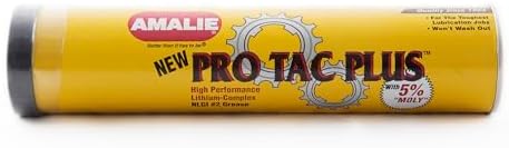 AMALIE Pro Tac Plus with Moly (160-68331-91) Gray Grease 14 Oz Tube, Pack of 10 | Made in USA