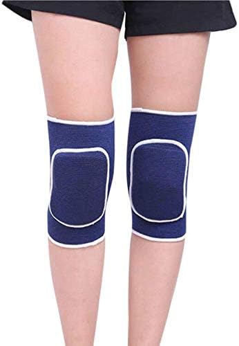 JUMISEE Adult Knee Pad for Men Women, Anti-Slip Padded Sponge Knee Brace Breathable Elastic Knee Support for Football Volleyball Dance Skating