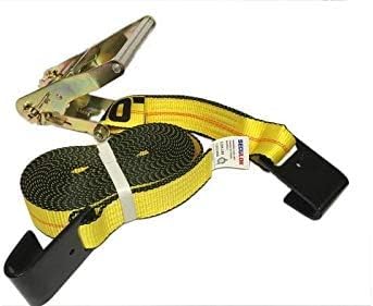 2" x 27' Heavy Duty Ratchet Tie Down Straps w/Flat Hooks, 3,333 Lbs WLL Cargo Control for Trucks & Trailers, 2 Inch Durable Straps for Motorcycle, ATV & Boat Transportation, 2 Pack