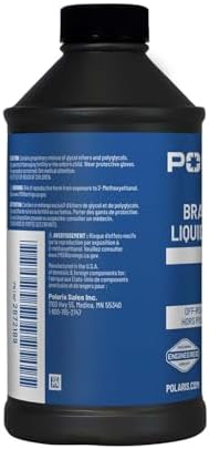 Polaris DOT 4 Brake Fluid, 12 Oz, for Snowmobiles, UTV SxS - Part 2872189