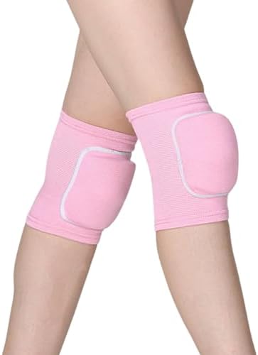 JUMISEE Kids Knee Pad, Anti-Slip Padded Sponge Knee Brace Breathable Flexible Elastic Knee Support for Football Volleyball Dance Skating Basketball Sports